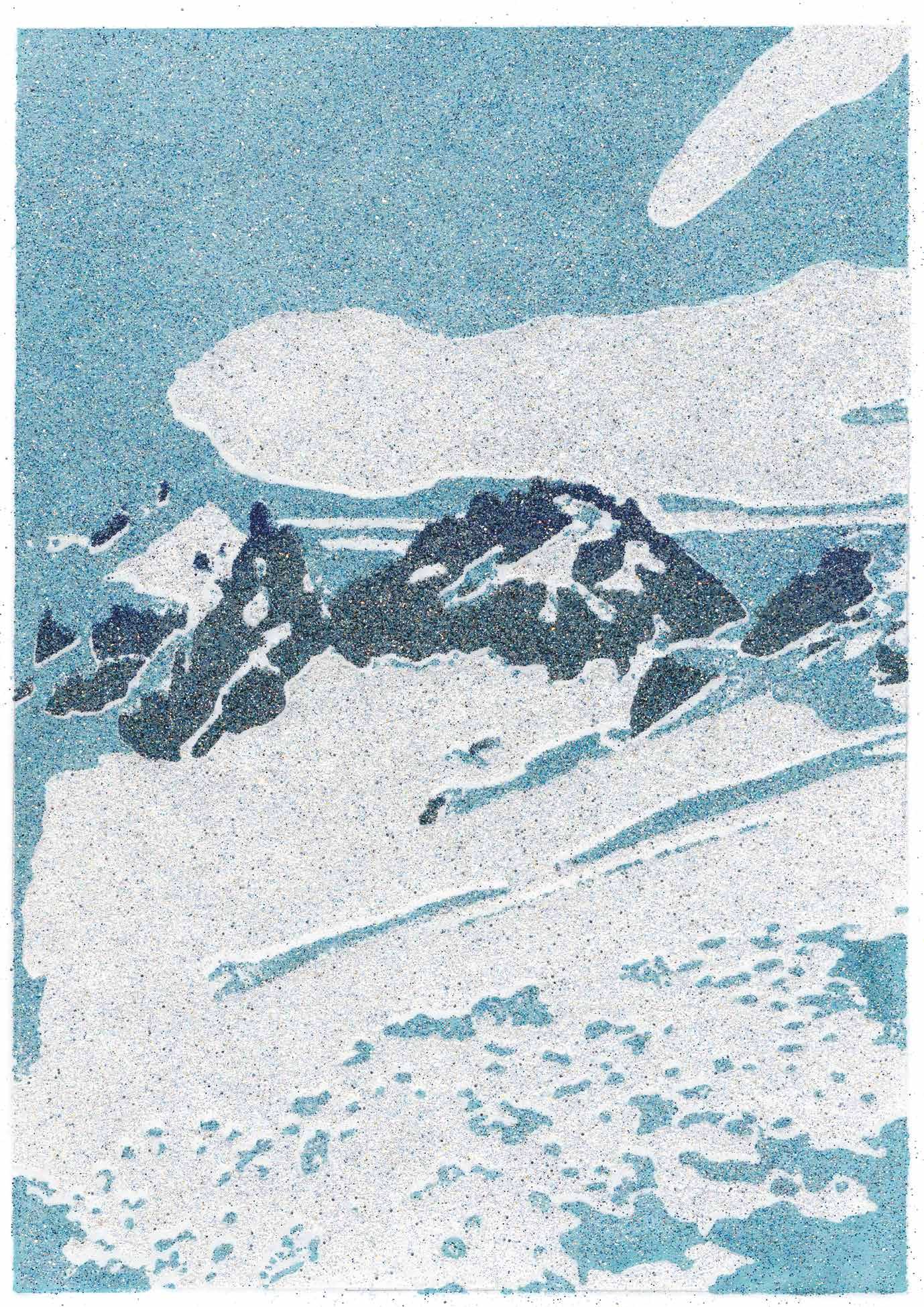 Schneealp – Originalgrafik streng auf 26 Exemplare limitiert / Original print strictly limited to an edition of 26
