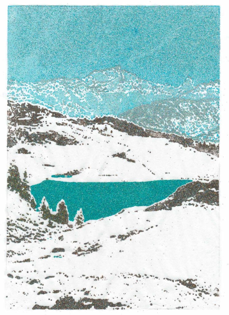Bettmersee - Originalgrafik streng auf 26 Exemplare limitiert / Original print strictly limited to an edition of 26